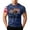 BlueA&07#0507F, variant on Fabrcox S-4XL 1776-2026 250 Anniversary USA T Shirt Flag Print Short Sleeve 4th of July T-Shirts for Men Independence Day Celebration Freedom Patriotic Big and Tall Men's Shirts