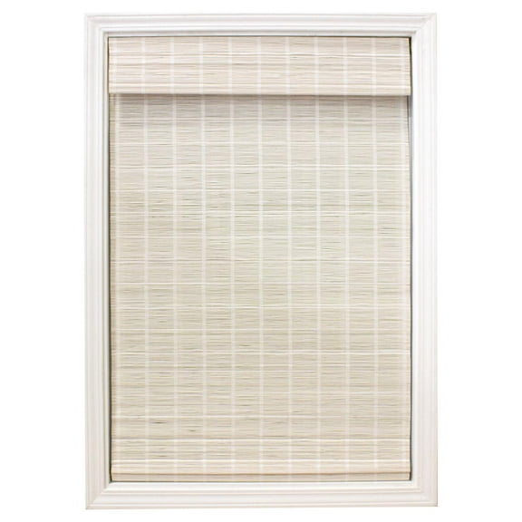 Radiance Cordless Bamboo Blinds, Cordless Blinds for Semi-Private Light Control, White, 36" x 64"