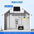 thumbnail image 4 of ECO-WORTHY Kit de conector SAE de panel solar fuera de la red de 25 vatios y 12 V: panel solar impermeable de 25 W + soporte de montaje ajustable + cable de conexión SAE + controlador de carga de 10 A, 4 of 5