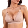 thumbnail image 1 of Wireless Bra For Women, Comfortable Lace Bralette with Breathable Fabric, Removable Padding and Wide Side Bands for Full Coverage and Support, 1 of 8