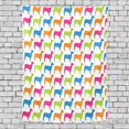 thumbnail image 1 of EREHome Dog Themed Pattern Home Decoration Wall Tapestry 60x40 inches, 1 of 4