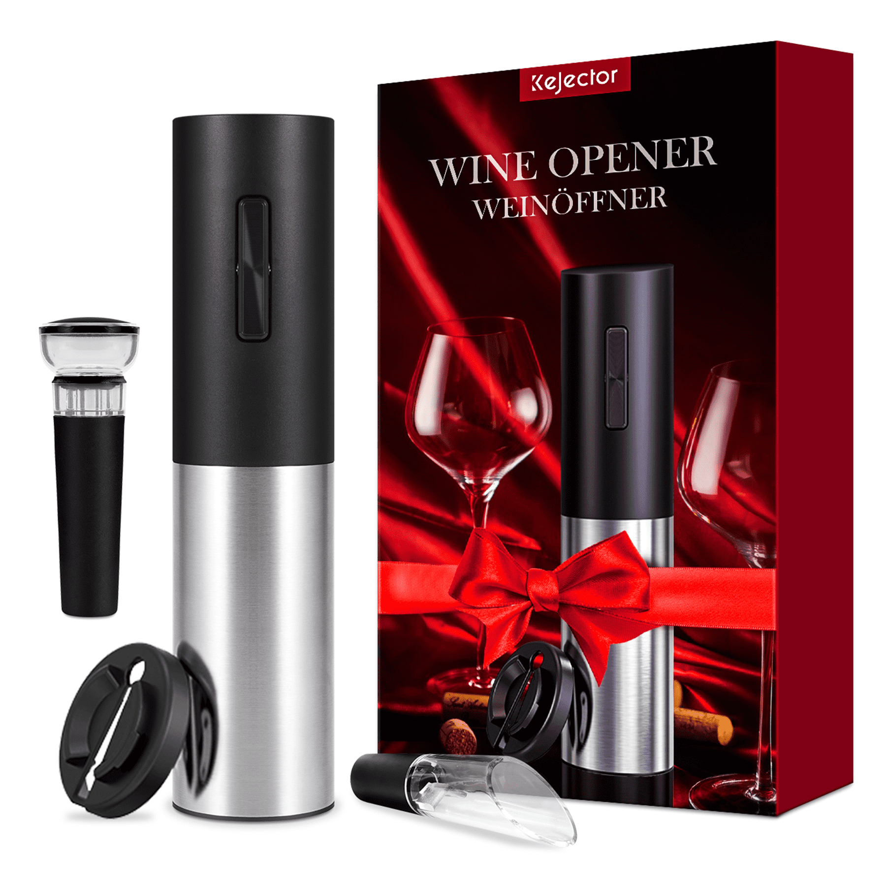 Electric Automatic Wine Opener Rechargeable, Cordless Wine Corkscrew