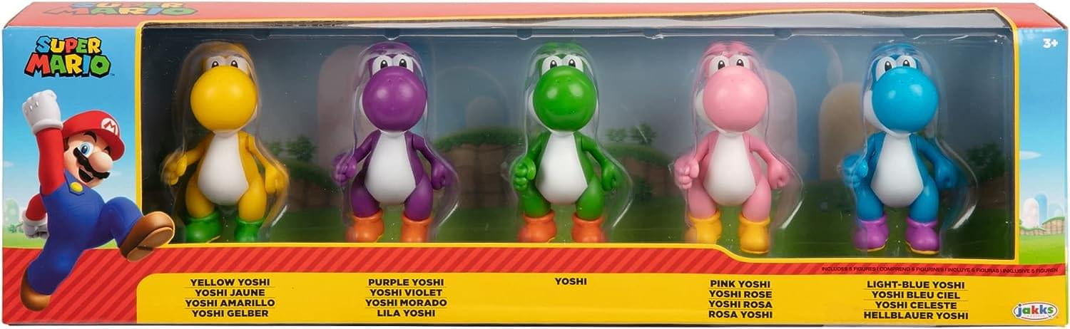 Super Mario Bros Yoshi Action Figurine Toys, 2.5 Inch Character 5