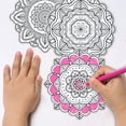 thumbnail image 4 of 3pcs Kids DIY Coloring Flower Wall Sticker Printed Backdrop Decors Household Scene Layout Room Decor Painting Decal, 4 of 7