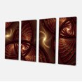 thumbnail image 2 of Motif Fractal Symétrique Marron - Impression sur Toile Florale, 2 of 3