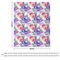 thumbnail image 2 of Manta súper suave con rosas y mariposas rosas, manta navideña de franela de microfibra para sofá cama, mullida y cálida de 40 x 50 pulgadas, 2 of 8