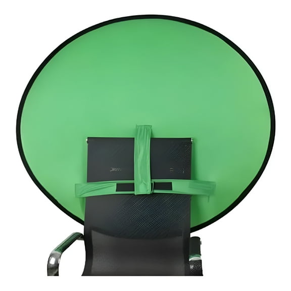 LAMIRO Portable Green Screen Chair, 75cm Foldable Background, Chroma Key Stand, Streaming Games, Video Chat