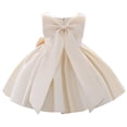 thumbnail image 1 of SUTENGDA Robe Tutu avec Nœud pour Filles, pour Enfants, Mariage, Anniversaire, Baptême, Formelle, 1 of 10