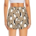 thumbnail image 2 of Lsque Lovely Penguin Printed Women's Running Shorts with Liner Pockets,Elastic Quick Dry Workout Athletic Gym Yoga Shorts,Womens High Waist Shorts-Large, 2 of 9