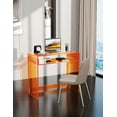 thumbnail image 6 of Solaround Acrylic Desk, Acrylic Table, 33.5" x 29.5" x 15.7", Orange, 6 of 8