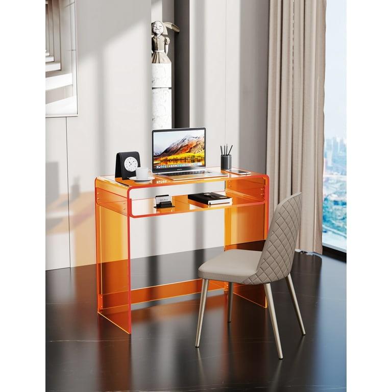 Orange writing desk discount