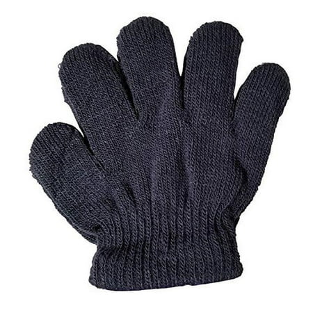 - Escape by Polar Extreme Unisex Little Kids Gray Solid Color Knit Winter Gloves