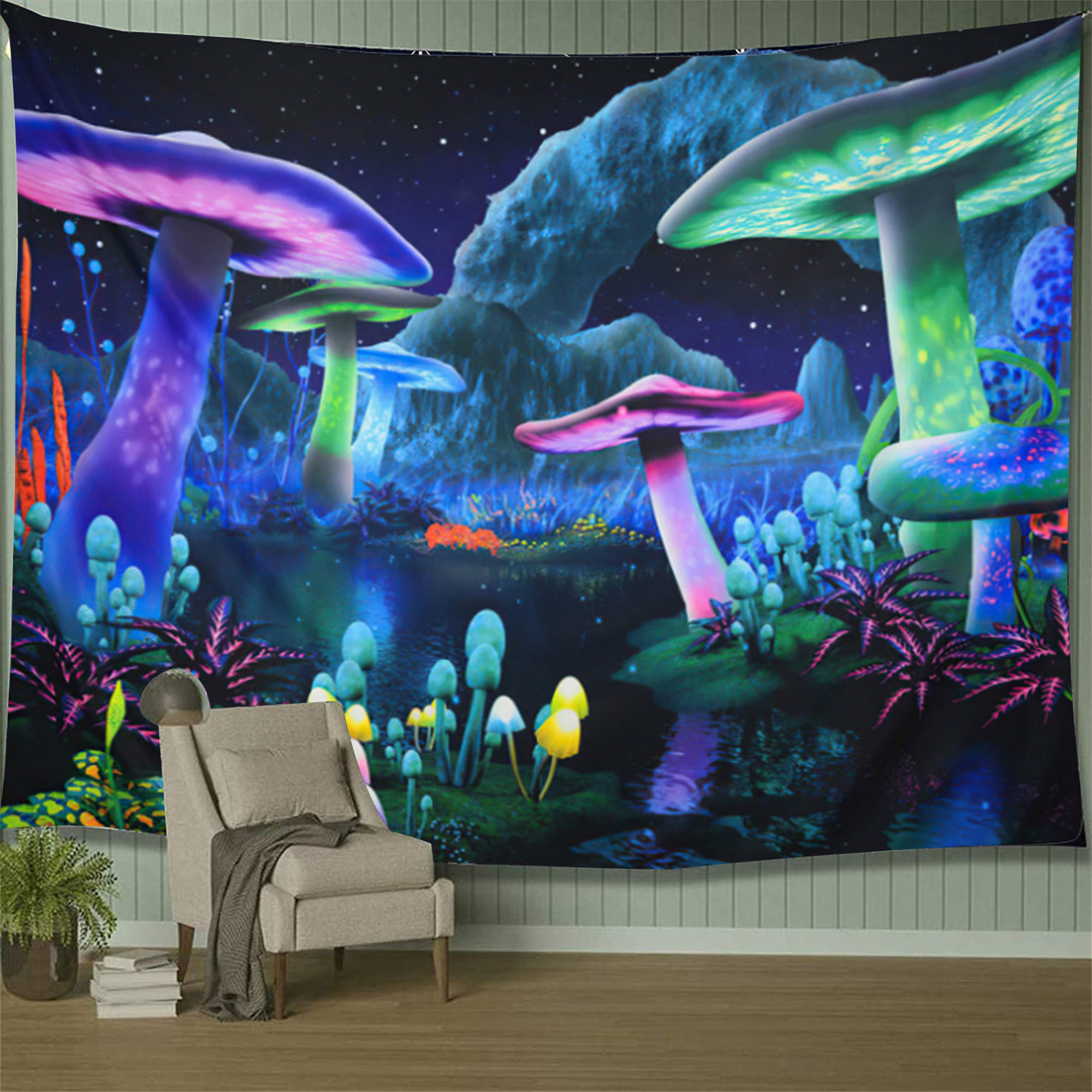 tapestry mushroom psychedelic wall cloth background new wall art room home decor 