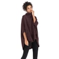 thumbnail image 6 of FANNYC Women's High Neck Casual Sweater Irregular Cloak Bat Sleeve 100% Cotton Pullover Top Comfortable Temperament Girl Shawl Suitable Indoor Or Outdoor, 6 of 7