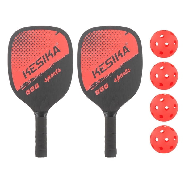 Eigraketly Palas profesionales de pickleball Agarre cómodo con bolsa Tenis Rojo
