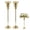 Gold, variant on Wedding Centerpiece Vases - Set of 2 Metal Silver Vases, 28.35in Tall Versatile Flower Holders, for Centerpieces Wedding Party Reception Christmas Home Decor
