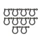 thumbnail image 1 of 5x 10x Hebillas de Anillos en D de Bloqueo de Aro de Metal, Grillete de Cadena Hecho a Mano de Aleación de Zinc Grillete de Arco para Mochilas 5 piezas, 1 of 8