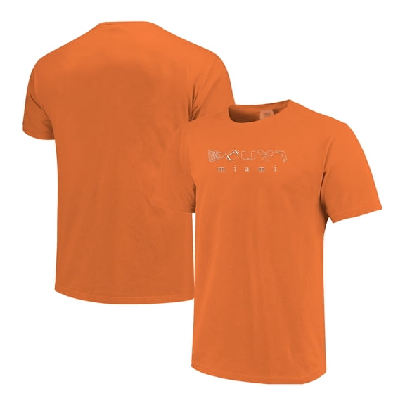 Women's  Orange Miami Hurricanes Comfort Colors T-Shirt