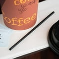thumbnail image 2 of Pete's Packs - 100 Black Food-Safe Plastic 7 inch Straws Drinking Coffee Stirrers for Wedding Coffee Sip Stir Sticks for Cocktail Tea Chocolate Hot Water Cold Drinks Cups Travel Mugs Crafts Home Bars, 2 of 4