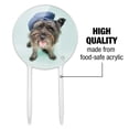 thumbnail image 6 of Acrylic Terrier Puppy Dog Nice Cap Hat Cake Topper Party Decoration for Wedding Anniversary Birthday Graduation, 6 of 7