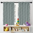 thumbnail image 5 of Blackout Kids Curtains,Blue Bigfoot Pattern Childrens Insulated Curtains Set Of 2,Bedroom Essentials,Toddler Room Decor 42x54in(106x137cm), 5 of 5