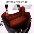 thumbnail image 4 of Bolsos de mano SSuperp de cuero PU impermeables oro rosa, 4 of 5