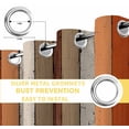 thumbnail image 4 of Fsddascl Burnt Orange Brown Blackout Curtains for Bedroom/Living Room, Thermal Insulated Kitchen Curtains, Farmhouse Vintage Wooden Grommet Darkening Window Treatment Drapes 42"x84"x2, 4 of 6
