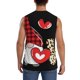 thumbnail image 4 of Fotbe Love Gnomes Men's Camiseta sin Mangas Estampada para Hombres, Playera Casual para Gimnasio, Entrenamiento, Playa-X-Large, 4 of 7