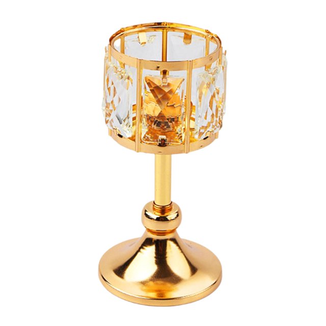 Porta de Tealight para decoración habitación de s Los 9.5x19.5cm Gloria Candelero de cristal