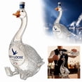 thumbnail image 5 of 3D Sculpted Grey Goose Glass Bottle, 350Ml Unique Glass Vod.ka Bottle Gift for Lovers Pet for Home Bar Display, Father's Day Gift With Box, 5 of 10