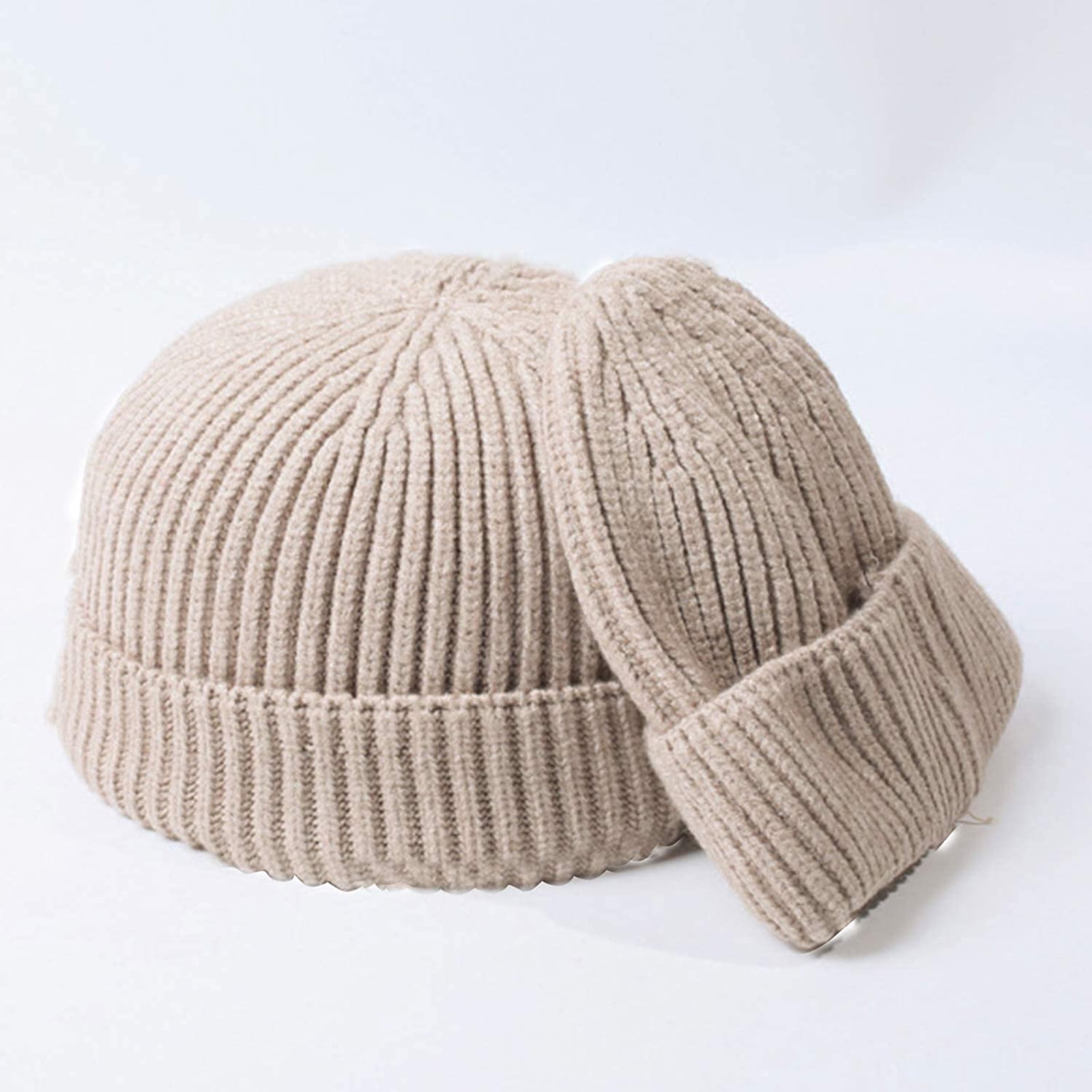絶対的な信頼 Beanie Fisherman Cap Skull Hat Beanie Knit Plain Cuffed Clothing