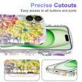thumbnail image 2 of for iPhone 16 Plus 6.7 inch Magnetic Case Compatible with Mag-Safe, Floral Butterfly Pattern Wave Edge Case for Girls Women, Anti-Drop Shockproof Hard Phone Cover for iPhone 16 Plus, Floral-A, 2 of 7