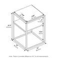 thumbnail image 4 of Furinno Moretti Modern Lifestyle Stackable Shelf, 2-Tier, Columbia Walnut, 4 of 5