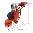 thumbnail image 2 of Hand-push Cement Ground Grinder Epoxy Terrazzo Floor Ground Polishing Machine with Dust Suction 220V, 2 of 19
