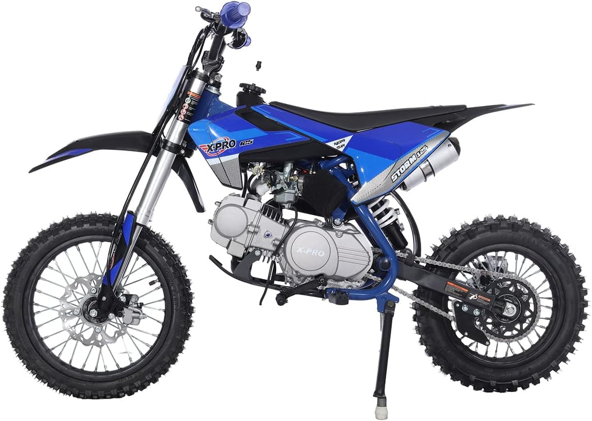X-pro Storm Semi S3 Gasoline 125cc Dirt Bike - Blue