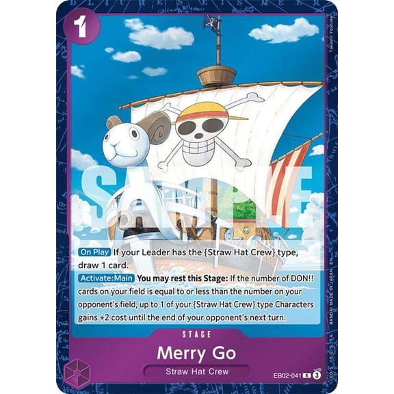One Piece Extra Booster: Anime 25th Collection Rare Merry Go EB02-041 [041]