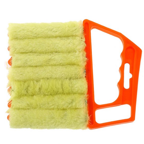 Brosse de Nettoyage d'Interstices de Précision Ultime pour Stores, Évents de Climatiseur et Ventilateurs / Tête Amovible, Outil de Dépoussiérage Polyvalent Facile à Laver