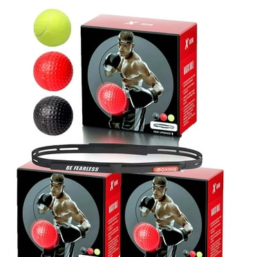 3PCS Reflective boxing ball with adjustable strap box bollen headband reflex ball - Set of 3, Improve Speed, Hand-Eye Coordination, for Adults Kids