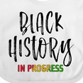 thumbnail image 4 of Inktastic Black History In Progress Boys or Girls Baby Bib, 4 of 4
