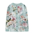 thumbnail image 6 of yoeyez Fall Cardigans for Women Vintage Floral Print Sweater Long Sleeve Knit Sweater Cardigans Button Down Retro Graphic Coats Multicolor,S, 6 of 6