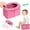 Pink, variant on Portable Toddler Travel Potty Seat – Foldable Kids Toilet with Reusable & Leak-Proof Bags, Lightweight & Travel-Ready for Camping, Road Trips, and Outdoor Adventures