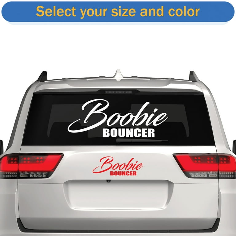 WARNING GET YOUR BOOBS OUT FUNNY STICKER DECAL SUIT SHOW BREASTS UTE 4WD  4X4 CAR