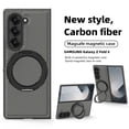 thumbnail image 6 of Decase for Samsung Galaxy Z Fold 6 Case with Magnetic 360° Rotation Stand,Compatible with Mag-safe, Military Grade Shockproof Case, Carbon Fiber Texture Design for Samsung Galaxy Z Fold 6,Gray, 6 of 9