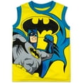 thumbnail image 3 of DC Comics Justice League Batman Little Boys T-Shirt Tank Top and Shorts 3 Piece Outfit Set Toddler to Big Kid, 3 of 5