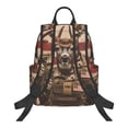 thumbnail image 2 of Balery Patriotic Deer Soldier Salute Lightweight Backpack for Men and Women - Durable and Water-Resistant, Ideal for School, Work, Travel, and Everyday Use, 2 of 9