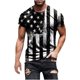 thumbnail image 1 of Soldier - playera de manga corta para hombre, diseño patriótico de la bandera americana, 4 de julio 07-Multicolor XL 07-Multicolor XL Xishao ropa, 1 of 2