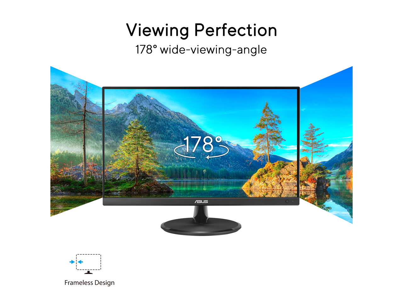 Asus VP227HF 22" Class Full HD Gaming LED Monitor - 16:9 - 21.4" Viewable - Vertical Alignment (VA) - LED Backlight - 1920 x 1080 - 1073.7 Million Colors (10-bit) - Adaptive Sync - 250 Nit - 1 ms -...