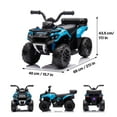 thumbnail image 3 of VOLTZ TOYS Explorer Quad UTV Ride-On Car Toy for Kids with 6V Battery, LED Lights, Music Player, Suspension, Battery Powered Electric Vehicle Kids Ages 19+ Mths, 3 of 6