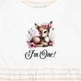 thumbnail image 4 of Inktastic 1st Birthday Cottagecore Baby Girl Deer Girls Baby Dress, 4 of 5