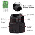thumbnail image 2 of Hombres Mujeres Deportes Chaleco Impermeable Color Sólido Camuflaje Estampado Molle, 2 of 8